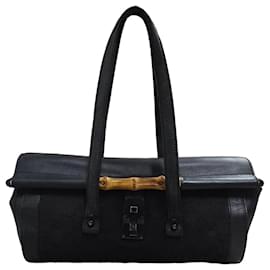 Gucci Bamboo Bullet Borsa Pelle Nera