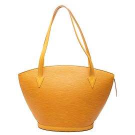 Borsa a tracolla Louis Vuitton Epi Saint Jacques PM con tracolla lunga, Gialla