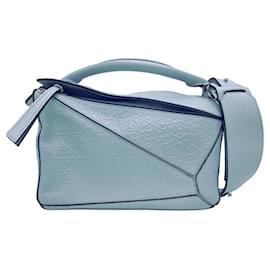 Borsa Loewe Puzzle Small in vitello Mint Green