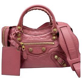 Balenciaga Mini City Lederhandtasche Rosa