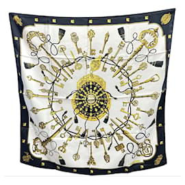 Hermès HERMES Carre 90 Les Cles Schal Schlüssel-Motiv