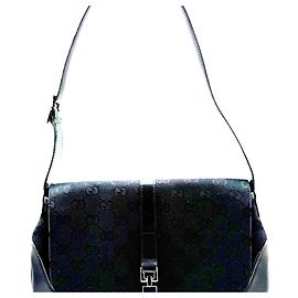 Borsa a tracolla Jackie piccola in pelle e tela GG Gucci