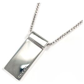 Collana a piastra GUCCI in Argento 925