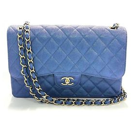 Borsa a tracolla Chanel Lame Matelassé Double Flap con catena