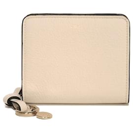 Chloé Bi-Fold Geldbörse aus weißem Kalbsleder