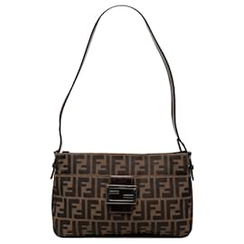 Borsa a tracolla Fendi Brown Zucca Canvas