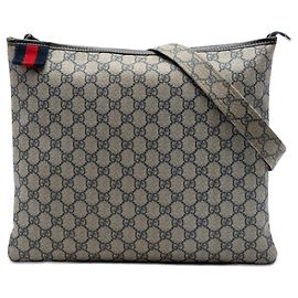 Borsa a tracolla Gucci Beige GG Supreme Web