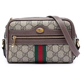 Gucci Mini Borsa a Tracolla Ophidia Web GG Supreme Beige
