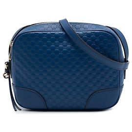 Gucci Blue Microguccissima Bree Crossbody