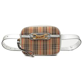 Borsa cintura Burberry Beige Haymarket Check Canvas 1983 Link
