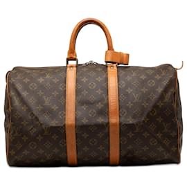 Louis Vuitton Brown Monogram Keepall 45