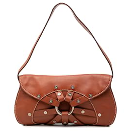 Céline Borsa a tracolla Celine Macadam in pelle borchiata marrone