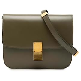 Céline Celine Green Medium Calfskin Classic Box