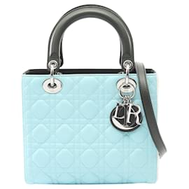 Dior Green Medium Tricolor Lambskin Cannage Lady Dior