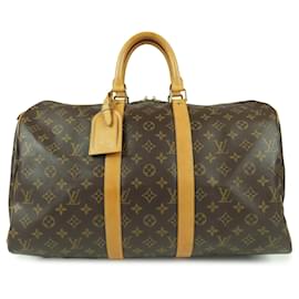 Louis Vuitton Brown Monogram Keepall 45