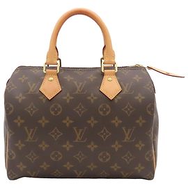 Louis Vuitton Brown Monogram Speedy 25