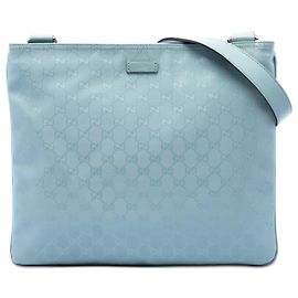 Gucci Bolsa Crossbody Azul Estampa GG