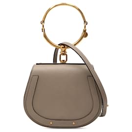 Chloé Nile Bracelet Kleine Ledertasche Grau