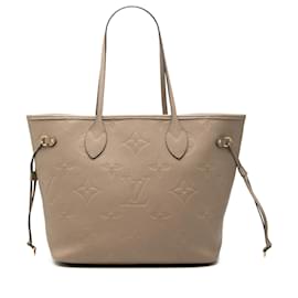Louis Vuitton Beige Monogram Giant Empreinte Neverfull MM