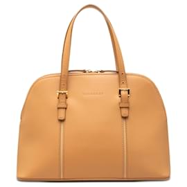 Borsa a mano Burberry in pelle marrone