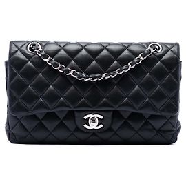 Chanel Black Medium Classic Lambskin Double Flap