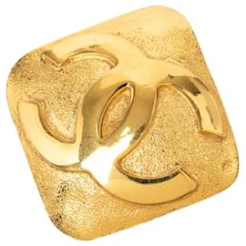 Spilla Chanel Gold CC placcata oro con diamanti
