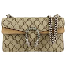 Gucci Beige Medium GG Supreme Dionysus Crossbody