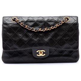 Chanel Black Medium Classic Lambskin Double Flap