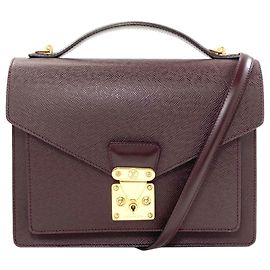 Louis Vuitton Monceau Handtasche aus Taiga-Leder