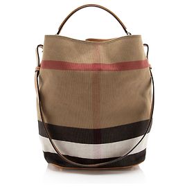 Burberry Canvas Check Susanna Bucket Bag