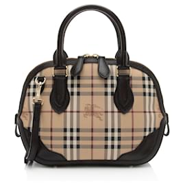 Burberry Haymarket Check Orchard Small Satchel