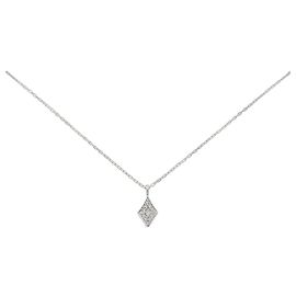 Autre Marque Collana con diamanti K10WG K10YG