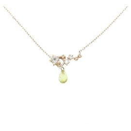 Autre Marque Collana Vendome in oro giallo K10 con pietra colorata