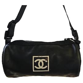 Borsa Boston Chanel Sports Line in nylon nera
