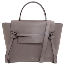 Céline Borsa a mano 2-Way Celine Belt Bag Micro in vitello grigio