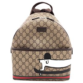 Gucci GG Supreme Dog Ewan Roberts Rucksack für Kinder