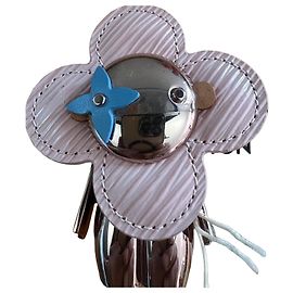 Portachiavi Louis Vuitton Flower in pelle