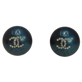 Orecchini a lobo Chanel La Pausa Coco Mark Round Crystal Rhinestone