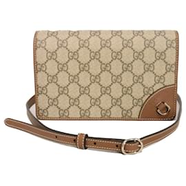 Borsa a tracolla Gucci Beige GG Supreme