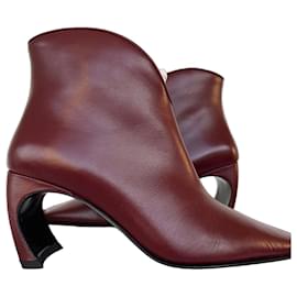 Free Lance Sylvie 70 Botines de Cuero Burdeos