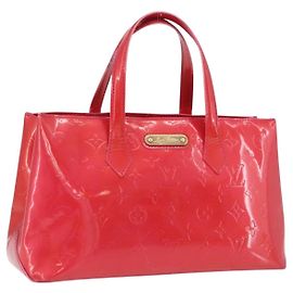Borsa LOUIS VUITTON Monogram Vernis Wilshire PM Rose Pop M93643 LV Auth 196272