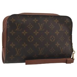 Borsa a pochette LOUIS VUITTON Monogram Orsay Clutch Bag M51790 LV Auth 197034