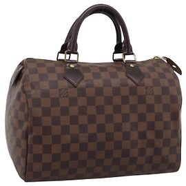 Borsa a mano LOUIS VUITTON Damier Ebene Speedy 30 N41364 LV Auth 197300V