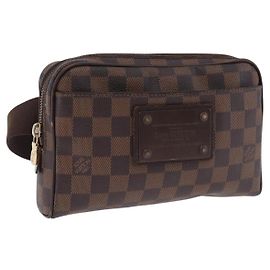 LOUIS VUITTON Damier Ebene Bum Bag Brooklyn Waist Bag N41101 LV Auth ka5788A