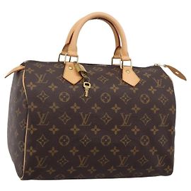 Borsa a mano LOUIS VUITTON Monogram Speedy 30 M41526 LV Auth am12367V