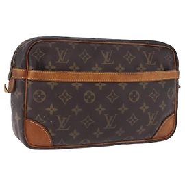 Borsa a pochette LOUIS VUITTON Monogram Compiegne 28 M51845 LV Auth BA14929