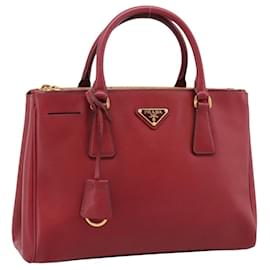 Borsa PRADA in pelle Safiano rossa e oro autentica mr2837