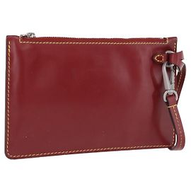 LOUIS VUITTON Epi Twist Bucket Pouch Pouch Red Silver LV Auth 196949