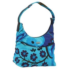 Borsa a Tracolla GUCCI Canvas Blu Argento 001 9386 Auth 197134A