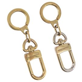 LOUIS VUITTON Anneau Cles Key Holder metal 2 Set Gold Tone M62698 Auth BA15243